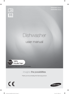 Manual Samsung DW60HDK70FS/SA Dishwasher