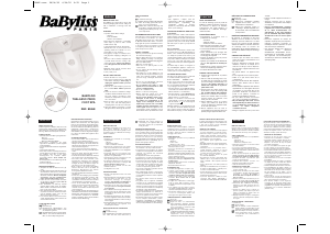 Manual de uso BaByliss 8046E Thalasso Hydro Spa Baño de pie