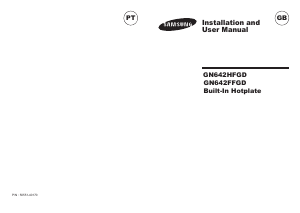 Mode d’emploi Samsung GN642HFGD/XFA Table de cuisson