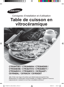 Mode d’emploi Samsung CTR364T010 Table de cuisson