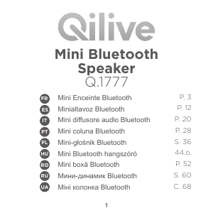 Instrukcja Qilive Q.1777 Głośnik