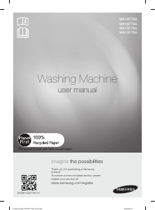 Manual Samsung WA13F7S4UWW/SG Washing Machine