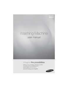 Manual Samsung WA80V3WIP/XFA Washing Machine