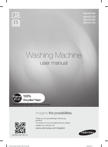 Manual Samsung WA15F7S4UWA Washing Machine