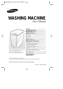Manual Samsung WA13G7Q1 Washing Machine