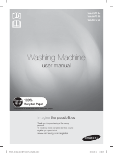 Manual Samsung WA16F7S8DTA/FA Washing Machine