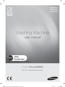 Manual Samsung WA95BWPEH/XTL Washing Machine