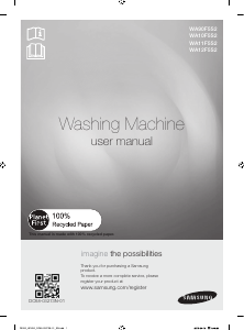 Manual Samsung WA90F5S2UWW/UT Washing Machine