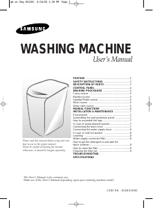 Manual Samsung WA70B7T Washing Machine
