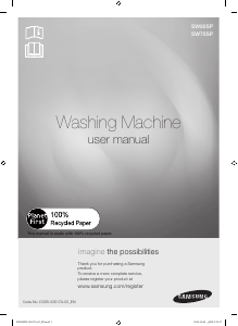 Manual Samsung SW70SP Washing Machine
