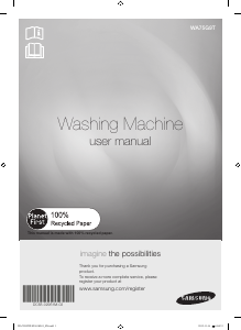 Manual Samsung WA75G9TIP/XSA Washing Machine