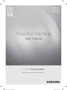 Manual Samsung WA13F5S2UWW/FA Washing Machine