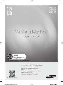 Manual Samsung WA12F5S2UWY Washing Machine