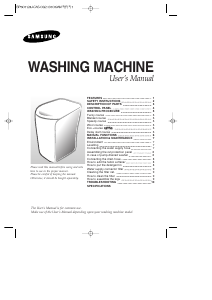 Manual Samsung WA75B9 Washing Machine