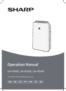 Manual de uso Sharp UA-HD50E-L Purificador de aire