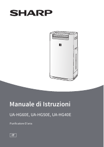 Manuale Sharp UA-HG50E-L Purificatore d'aria