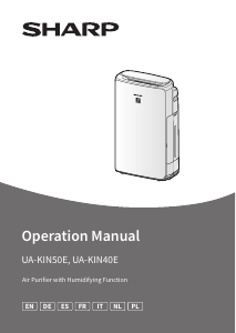 Mode d’emploi Sharp UA-KIN50E-W Purificateur d'air