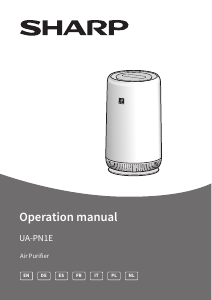 Manuale Sharp UA-PN1E-W Purificatore d'aria
