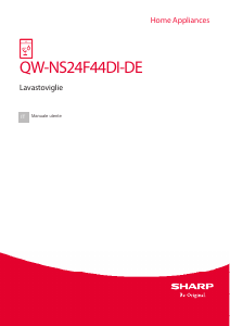 Manuale Sharp QW-NS24F44DI-DE Lavastoviglie
