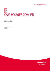 Handleiding Sharp QW-HY26F39DA-FR Vaatwasser
