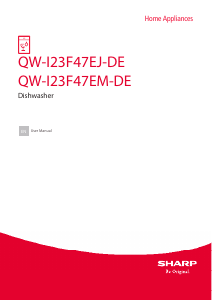 Handleiding Sharp QW-I23F47EM-DE Vaatwasser