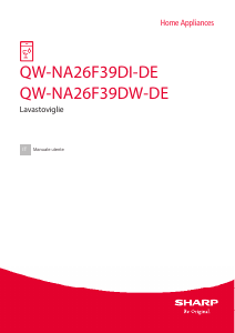 Manuale Sharp QW-NA26F39DI-DE Lavastoviglie