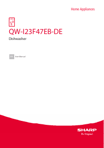 Handleiding Sharp QW-I23F47EB-DE Vaatwasser