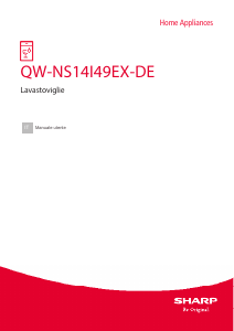 Manuale Sharp QW-NS14I49EX-DE Lavastoviglie