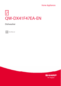 Handleiding Sharp QW-DX41F47EA-EN Vaatwasser