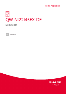 Handleiding Sharp QW-NI22I45EX-DE Vaatwasser