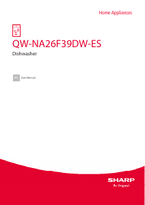 Handleiding Sharp QW-NA26F39DW-ES Vaatwasser