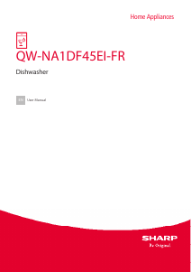 Handleiding Sharp QW-NA1DF45EI-FR Vaatwasser