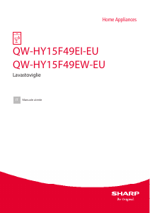 Manuale Sharp QW-HY15F49EI-EU Lavastoviglie