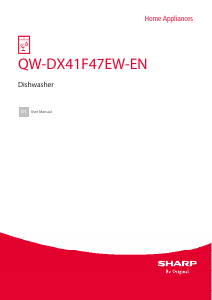 Handleiding Sharp QW-DX41F47EW-EN Vaatwasser
