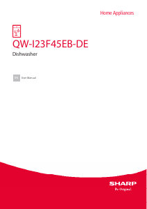 Handleiding Sharp QW-I23F45EB-DE Vaatwasser