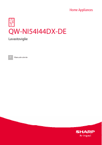 Manuale Sharp QW-NI54I44DX-DE Lavastoviglie