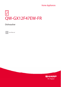 Handleiding Sharp QW-GX12F47EW-FR Vaatwasser