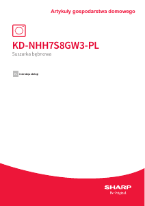 Instrukcja Sharp KD-NHH7S8GW3-PL Suszarka