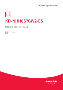 Manual Sharp KD-NHH8S7GW2-ES Máquina de secar roupa