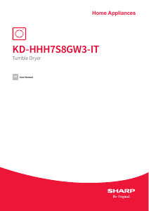 Handleiding Sharp KD-HHH7S8GW3-IT Wasdroger