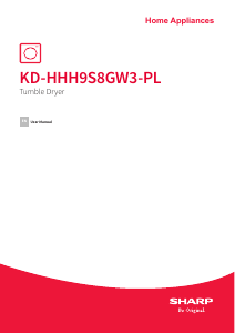 Manual Sharp KD-HHH9S8GW3-PL Dryer