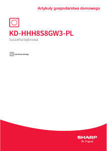 Instrukcja Sharp KD-HHH8S8GW3-PL Suszarka