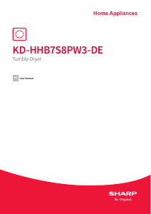 Manual Sharp KD-HHB7S8PW3-DE Dryer