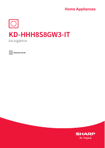 Manuale Sharp KD-HHH8S8GW3-IT Asciugatrice
