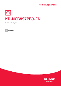 Handleiding Sharp KD-NCB8S7PB9-EN Wasdroger