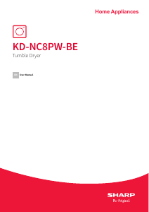 Manual Sharp KD-NC8PW-BE Dryer