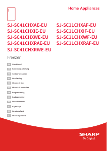 Manual de uso Sharp SJ-SC41CHXRAE-EU Congelador