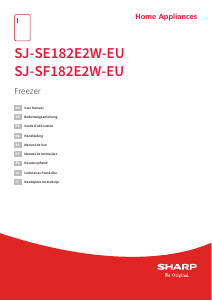 Mode d’emploi Sharp SJ-SE182E2W-EU Congélateur