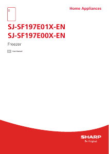Manual Sharp SJ-SF197E00X-EN Freezer
