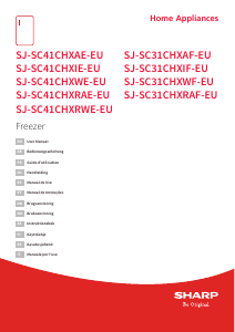 Mode d’emploi Sharp SJ-SC41CHXAE-EU Congélateur